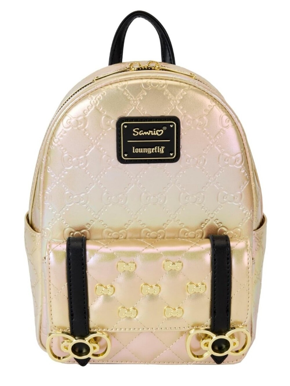 Loungefly Hello Kitty Iridescent Gold 50th Anniversary Mini Backpack